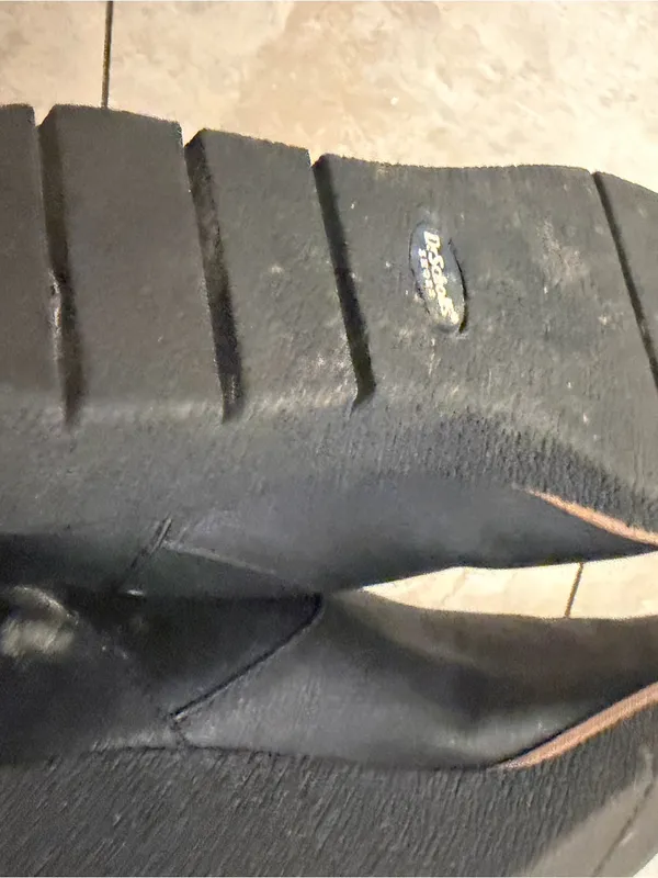 Dr. Scholl's Black Leather Ankle Booties with Side Zip - Image 5