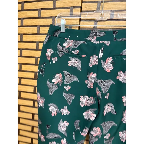 Eliane Rose Green‎ Floral Dress Pants Size 10 - Image 4