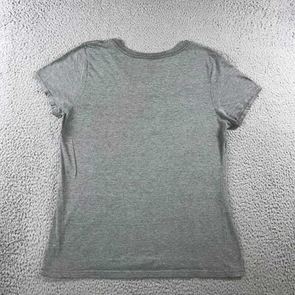 Alabama Crimson Tide T-Shirt Women L V-Neck Gray Graphic NCAA Grunge 90s Sporty‎ - Image 2