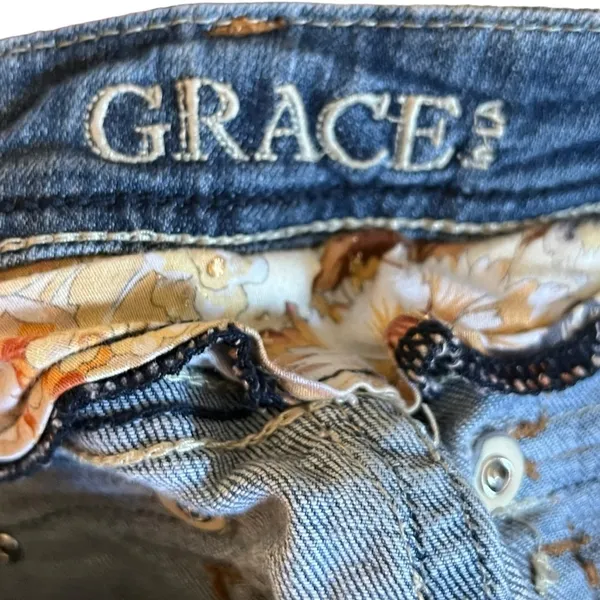 Grace in‎ LA Embellished Jeans - Image 5