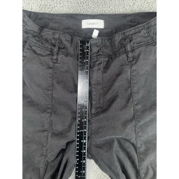 Level 99 Pants Women 31 Straight Leg Linen Utility‎ Outdoor Casual Preppy - Image 4