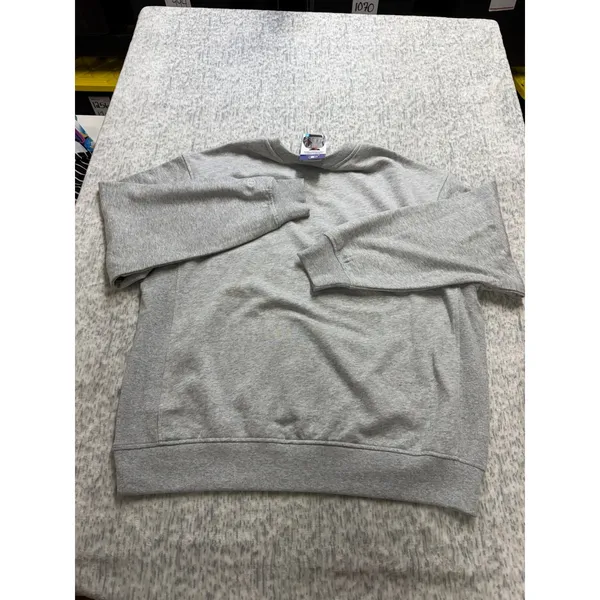 Champion‎ French Terry Pullover Crew Sweatshirt Heather Gray Womens XL NEW - Image 6