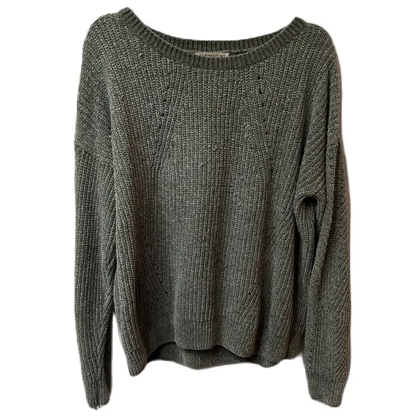Serpentine Knit‎ Sweater Size Large Green - Image 8