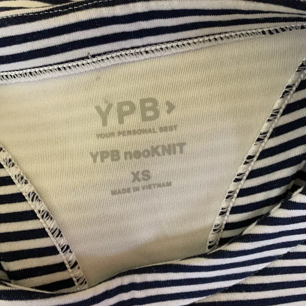 Abercrombie YPB Navy White Striped‎ Athletic Tank Dress XS Sport Casual - Image 4