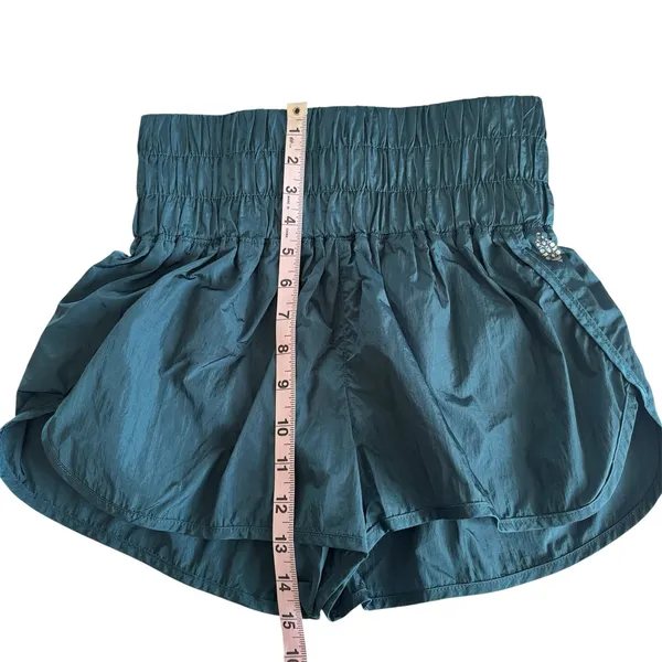 Free People Movement The Way Home Shorts Women’s Small Teal Green Lined Running - Image 4