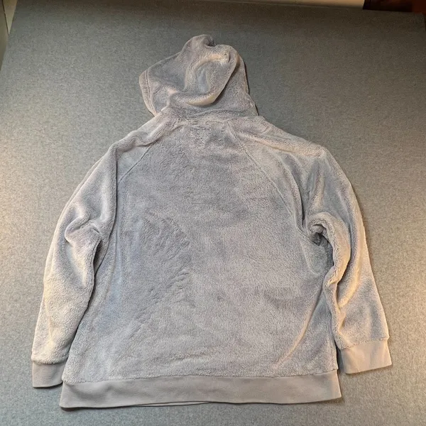 Hollister Gilly Hicks Long Sleeve Lounge Hoodie Women's Size Large Light Gray - Image 4