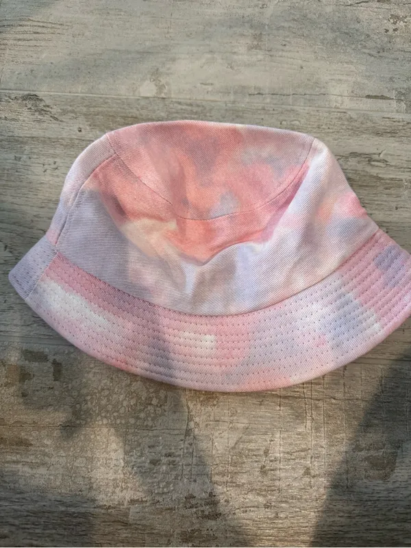 Kava Culture "Drink Love" Tie-Dye Pink and Purple Bucket Hat - Image 4
