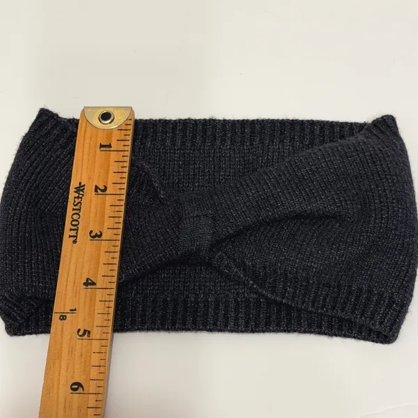 The North Face Black Knit Twist Front Ear Warmer Headband Winter Accessory - Image 7