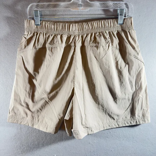 485 | NWT‎ OFFLINE by Aerie Chill Satin Track Short Womens S Tan - Image 2