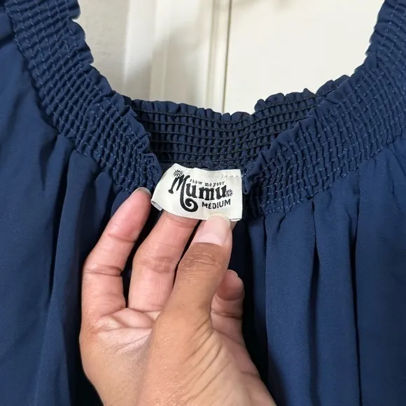 Show Me Your Mumu Hacienda Maxi Wedding Formal Dress, Rich Navy Crisp Bridesmaid - Image 11