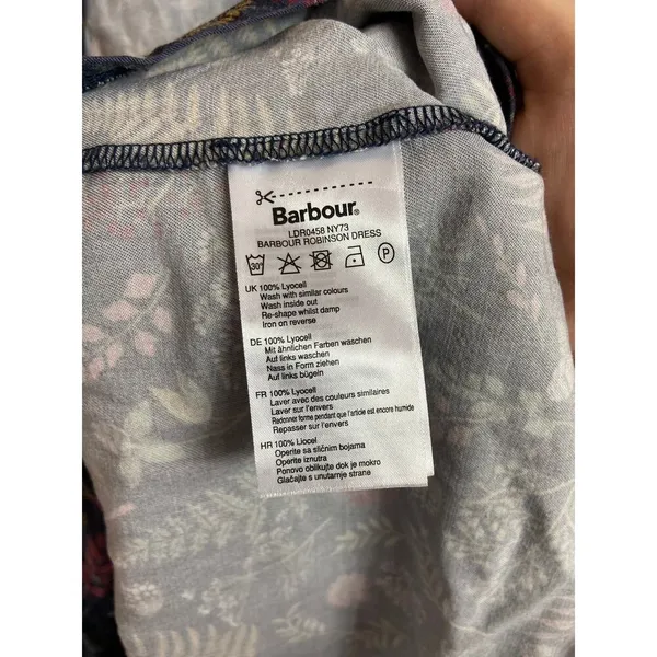 Barbour Robinson Dress floral shirt dress size 6 - Image 3