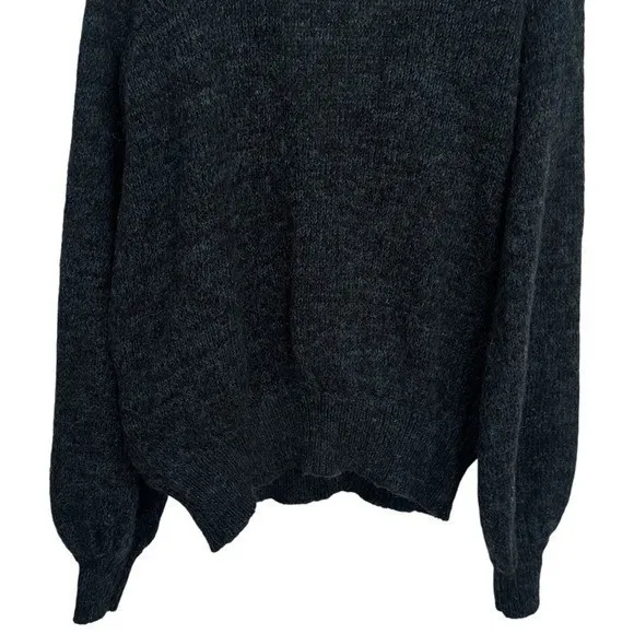 Free People Wool Blend Karina Crossover Knit Sweater Green Cozy Luxury Chic XS - Image 7