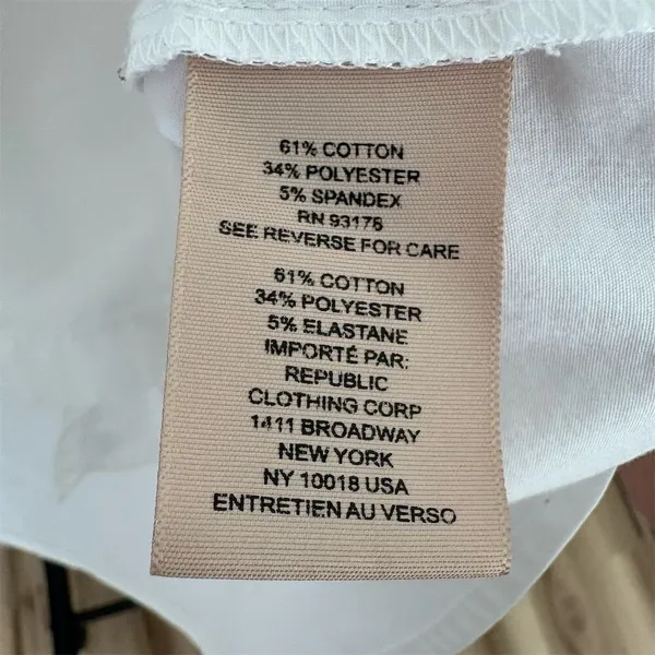 Philosophy Republic Women's White Button-Up Shirt Size S Long Sleeve - Image 3