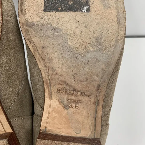 Elizabeth and James Size 8.5 B Bootie E-Camo Lace Around Suede Tan Stone Women’s - Image 11
