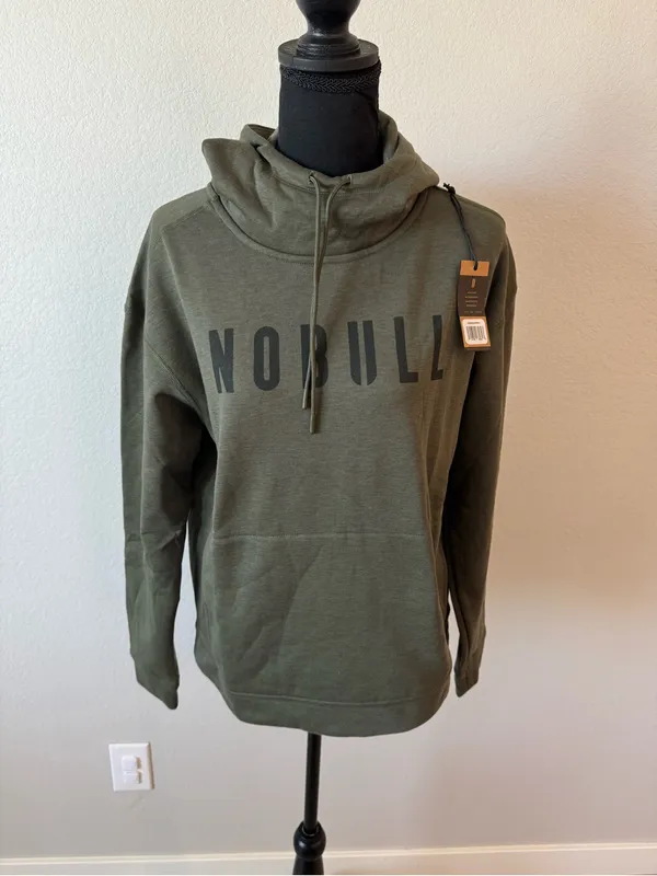 NOBULL Women’s Army Green Sweatshirt Small New With Tags - Image 2