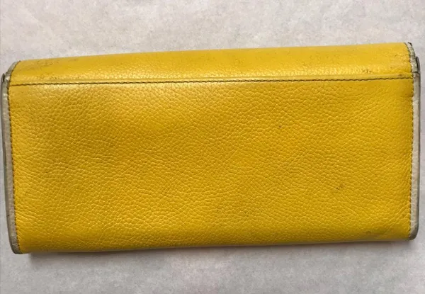 Coach Yellow Rouge Leather Wristlet - Image 2