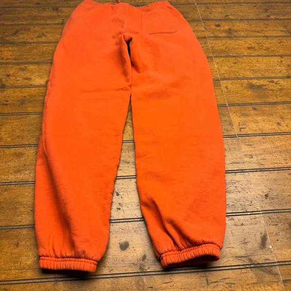 Champion Reverse‎ Weave Sweatpants Orange Fleece Joggers XS Mens Womens - Image 6