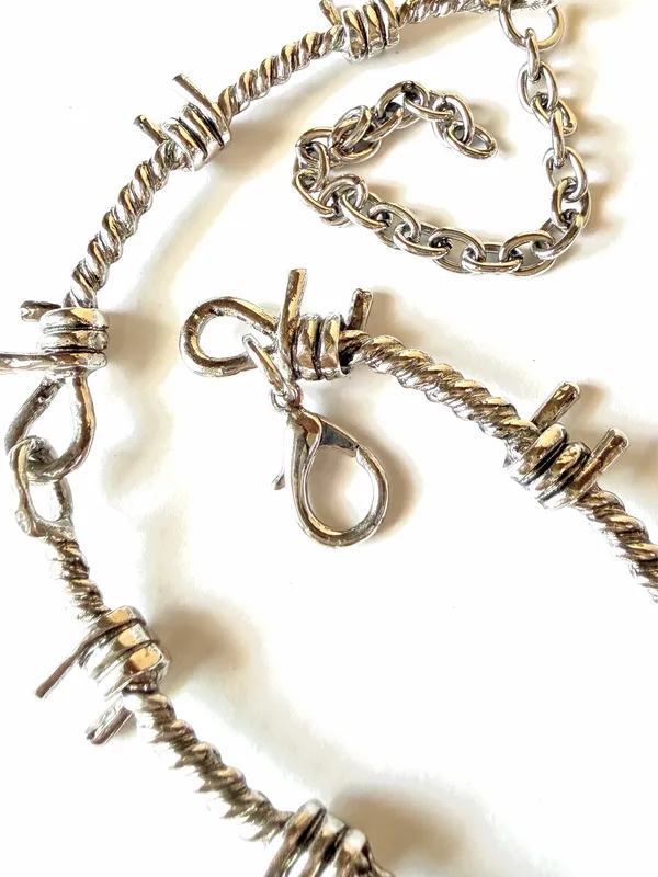 Rock punk grunge y2k spike necklace💫 - Image 4