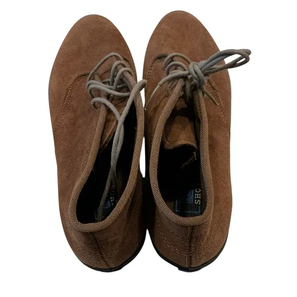 Vintage 80s Keds brown suede leather chukka boots women’s Sz 8 lace up - Image 2