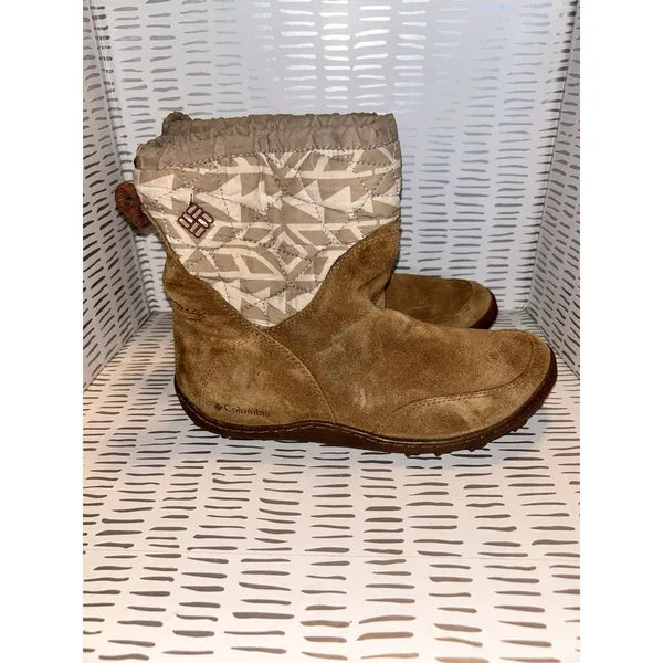 Columbia Minx Mid II Omni-Heat Waterproof Suede Winter Boots Brown 7 200 Gram - Image 4