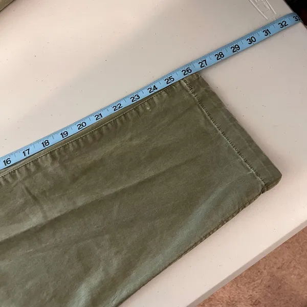 Madewell Griff Tapered Fatigue Green Cropped Cargo Pants Size 34 - Image 10