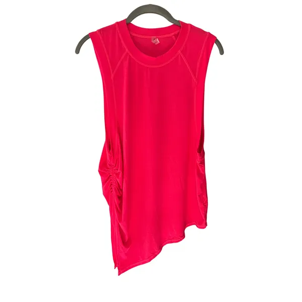 Free People FP Movement Tempo Tunic Size Small Pink Electric Sunset Workout Top - Image 4