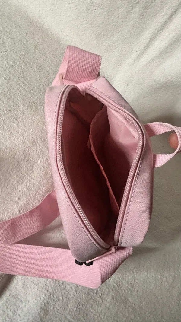 New Champion Pink Nylon Crossbody Bag with Adjustable Strap Pink Interior NWT - Image 6