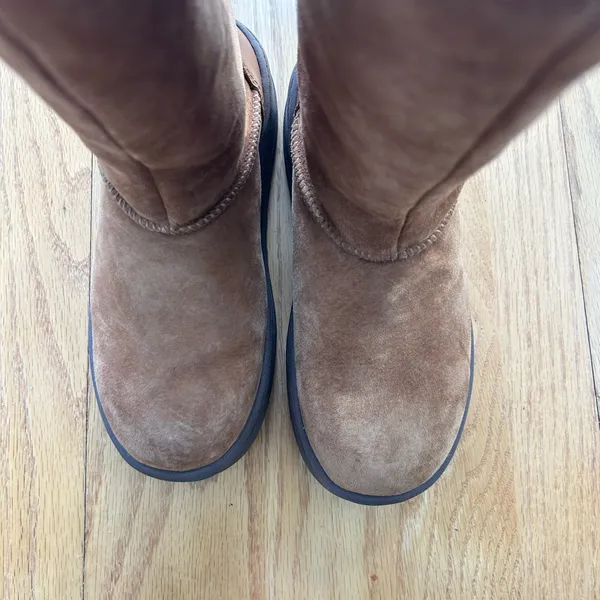 UGG Klarissa Chestnut Leather‎ Thinsulate Shearling High Boots Size 6 - Image 6
