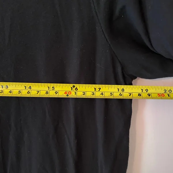 Aday Black Essentialist Short Sleeve T-Shirt Stretchy Oversized Women size Small - Image 8