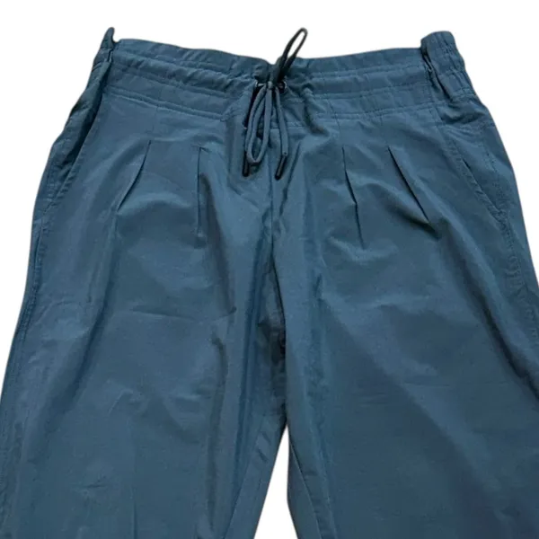 prAna Elastic Waist Pull On Roll Hem Grey Hiking Outdoor Lightweight Pant Medium - Image 2
