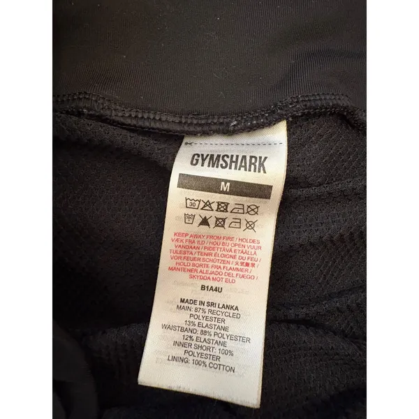 Gymshark Speed Shorts Women Medium Black Athletic Running Workout B1A4U - Image 7