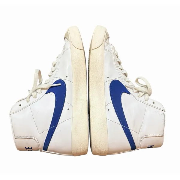Nike Blazer Mid '77 Shoes Womens Size 8 White Blue Sneakers CZ1055-124 - Image 2