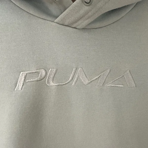 Puma Men’s Medium Hoodie Light Blue - Image 2