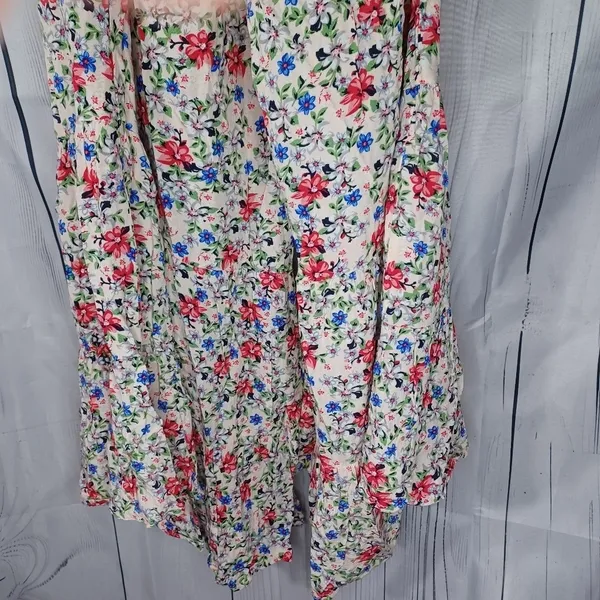Umgee strapless flowy boho floral wide leg jumpsuit - Image 14