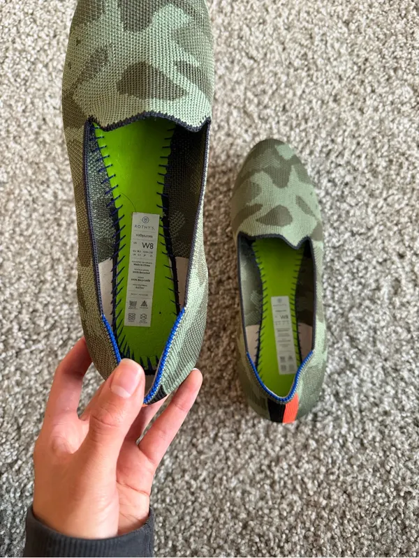 Rothy's Green Camo Knit Loafers - Image 5