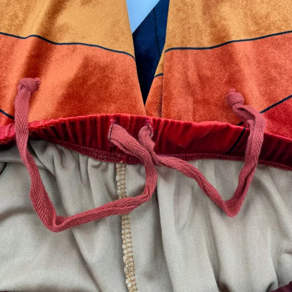 Aviator Nation Sunrise Velvet Sweatpant Joggers Sunset Velour Orange Red Size M - Image 4