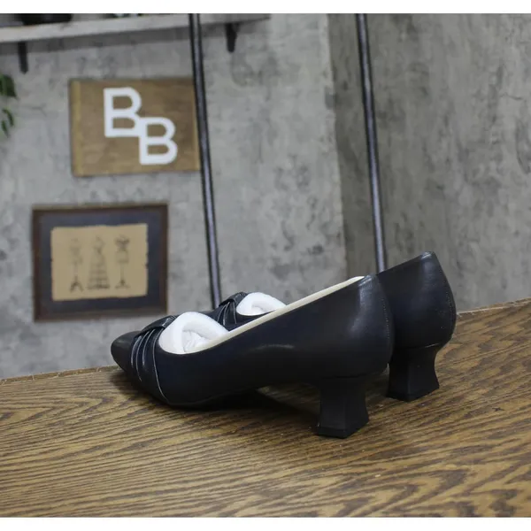 NWT Easy Street Womens Waive Dress Pump Block Heel WAIVE New Navy Blue 9.5M - Image 5