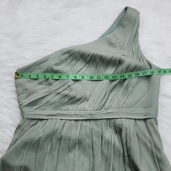 J. Crew NWT Kylie Silk Chiffon Dress in Dusty Shale Women's size‎ 16 - Image 4