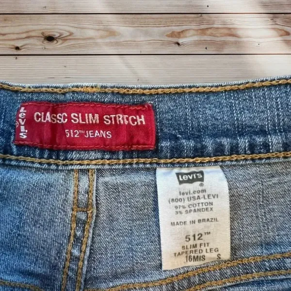 Levi's 512 Women's Slim Fit Tapered Jeans‎ Blue Size 16MIS - Image 2