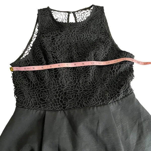 Keepsake The Label Reunion Black Lace Open Back High Low Mini Dress NWT M - Image 10