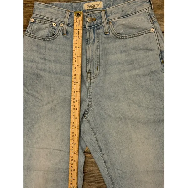 Madewell The Curvy Perfect‎ Vintage Jean Light Wash High Rise Mom Cotton Size 26 - Image 8