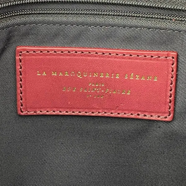 La Maroquinerie Sézane Brown Suede Leather Snap Pouch Purse Clutch Wristlet OS - Image 6