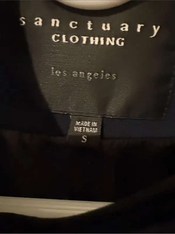 Sanctuary Navy Double-Breasted Military Utility Jacket - Image 3