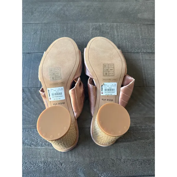 NWT Dolce Vita Women's Slide Blush High 3" Heel Sandals Size 7 - Image 5