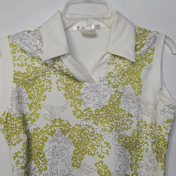 Nike Golf collared sleeveless tank top blouse sz Small - Image 4