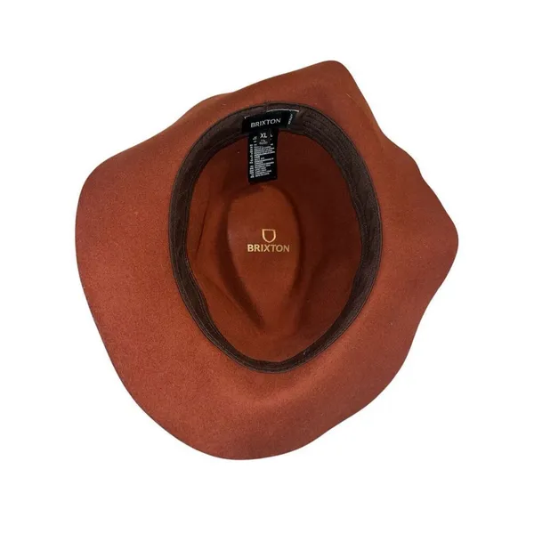 ✨BRIXTON WESLEY PACKABLE BROWN FEDORA✨ Brown Size XL - Image 8