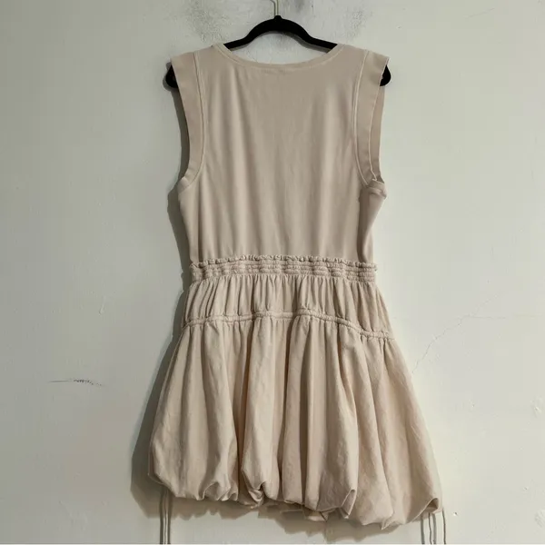 Anthropologie Daily Practice Bubble Mini Dress Pale Pink Size XL - Image 9