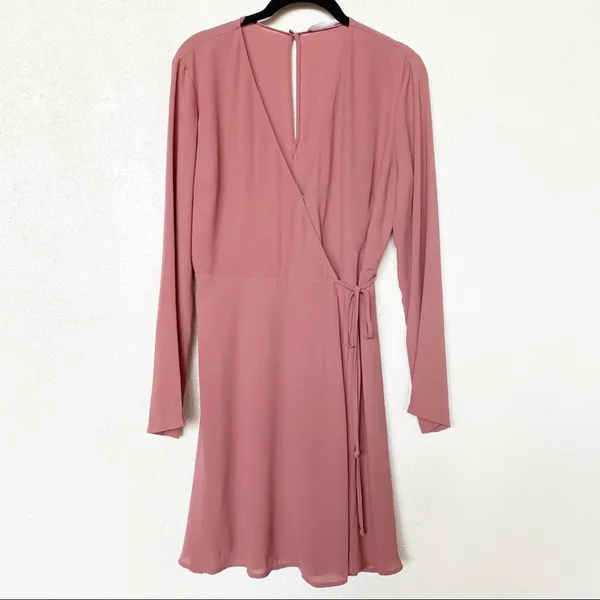Lush Elly Wrap Dress Withered Rose Size Medium - Image 2