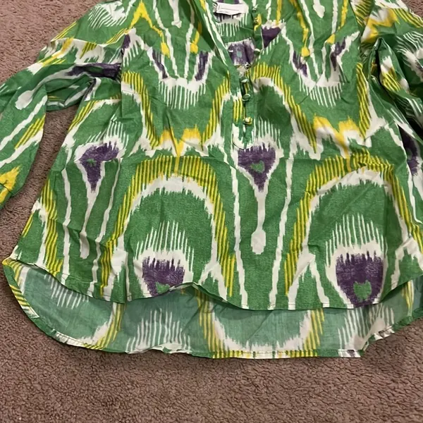 Anthropologie green blouse M‎ - Image 4