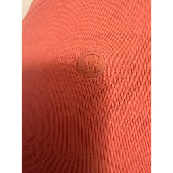 Lululemon Sleeveless Muscle Tank Top Coral Pink Crew Neck Womens Size 6‎ - Image 4